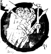 Vikingen (volgens een Middeleeuws manuscript 